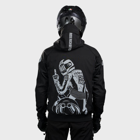 Regency™ V2.Flow™ Mesh Armoured Hooded Jacket {Pursuit/Black}