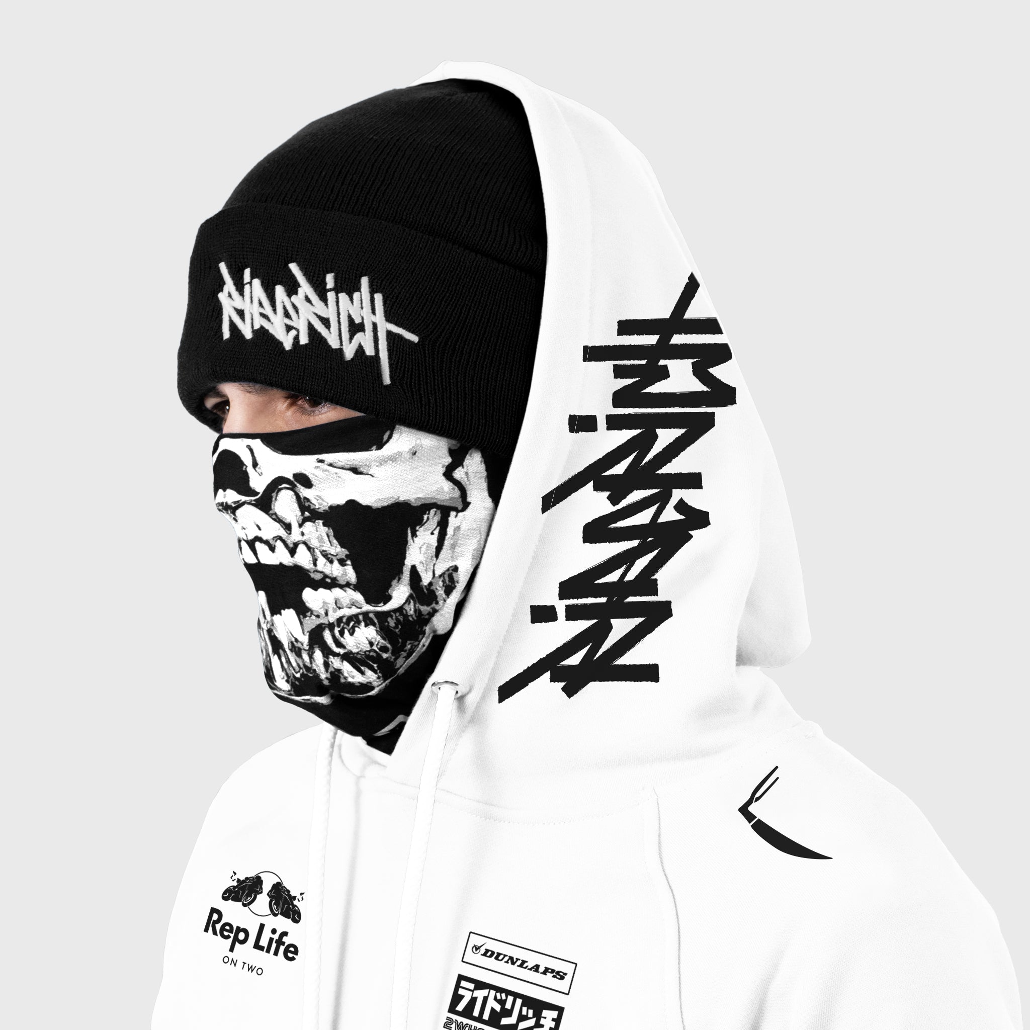 [Pre-Sale // Backorder] RR Racing Scoop Pullover Hoodie {White}