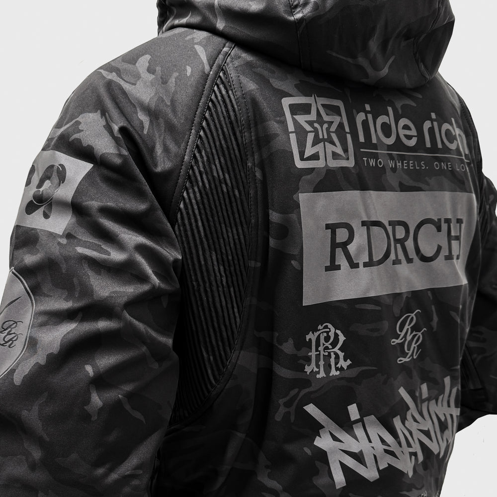 Regency™ Armoured Softshell Hooded Jacket {RR GP/Black Camo}