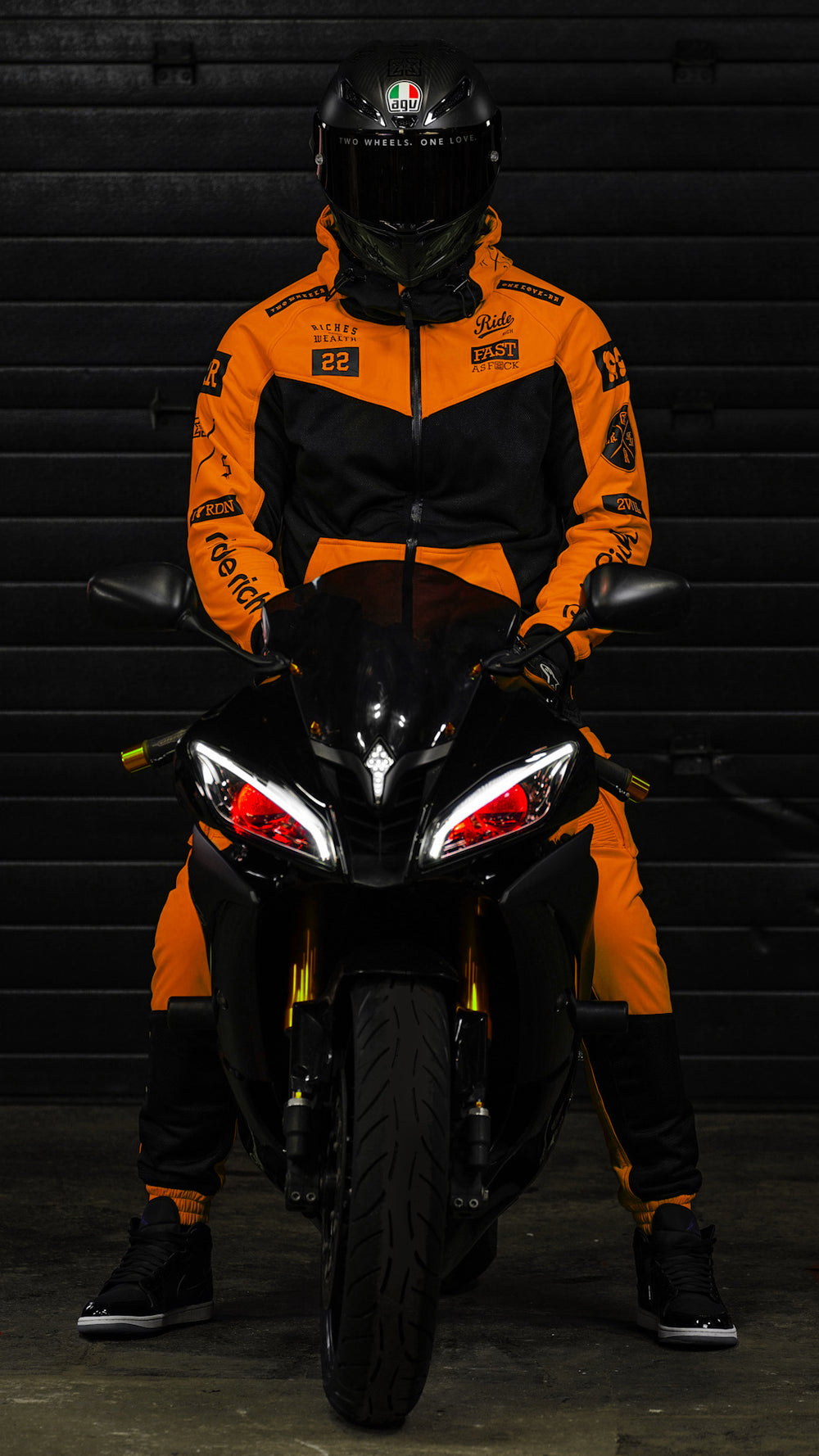 Regency™ V2.Flow™ Mesh Armoured Hooded Jacket {RR GP/Orange}