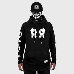 Rep Life On Two Scoop Pullover Hoodie {White on Black}