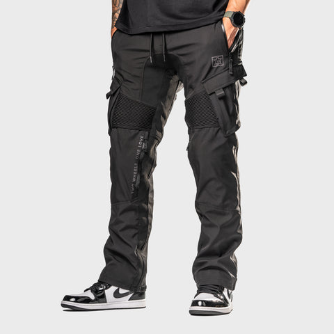 Unit 16™ Armoured Softshell Cargo Motorcycle Pants {Black}