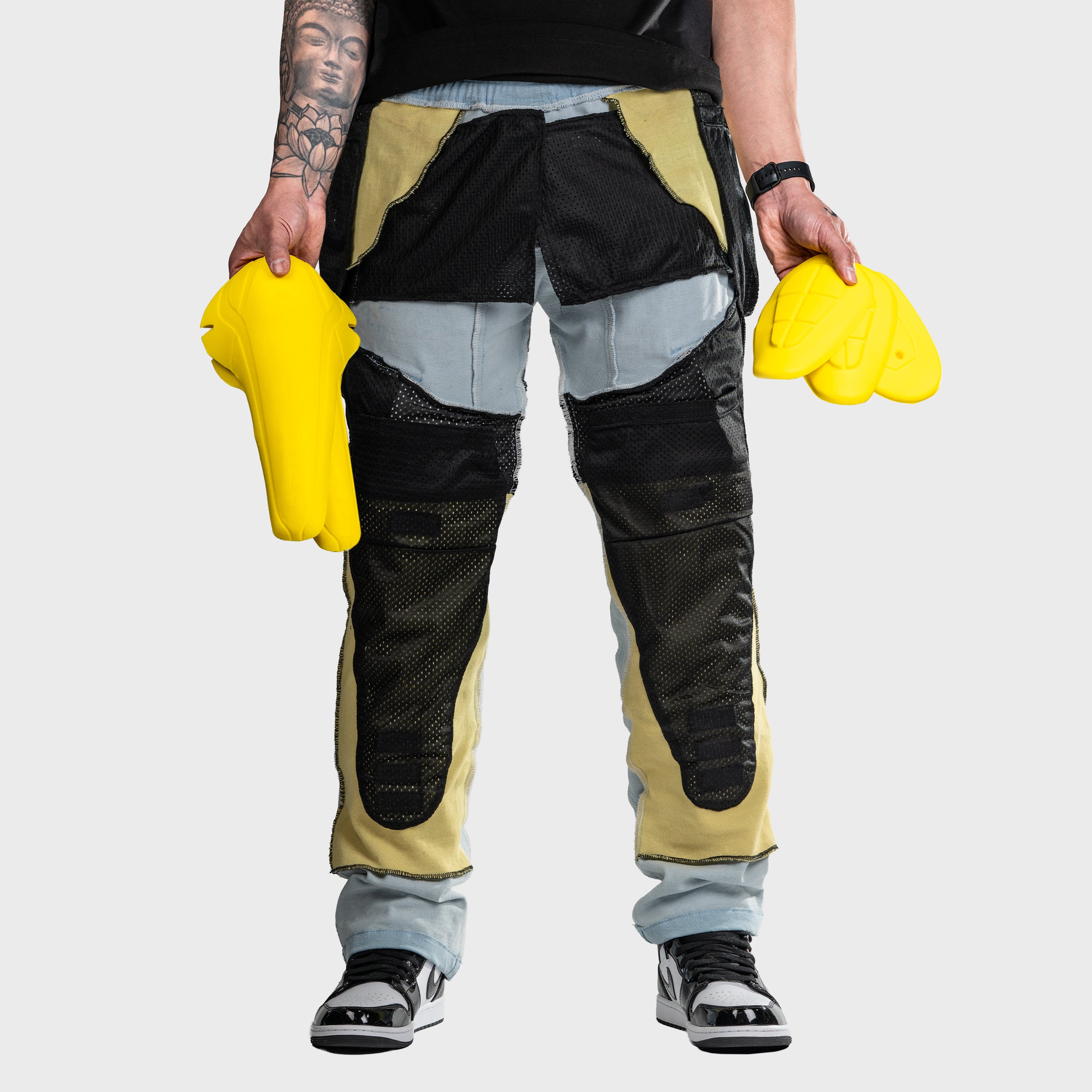 Unit 16™ Armoured Denim Cargo Motorcycle Pants {Soft Sky}