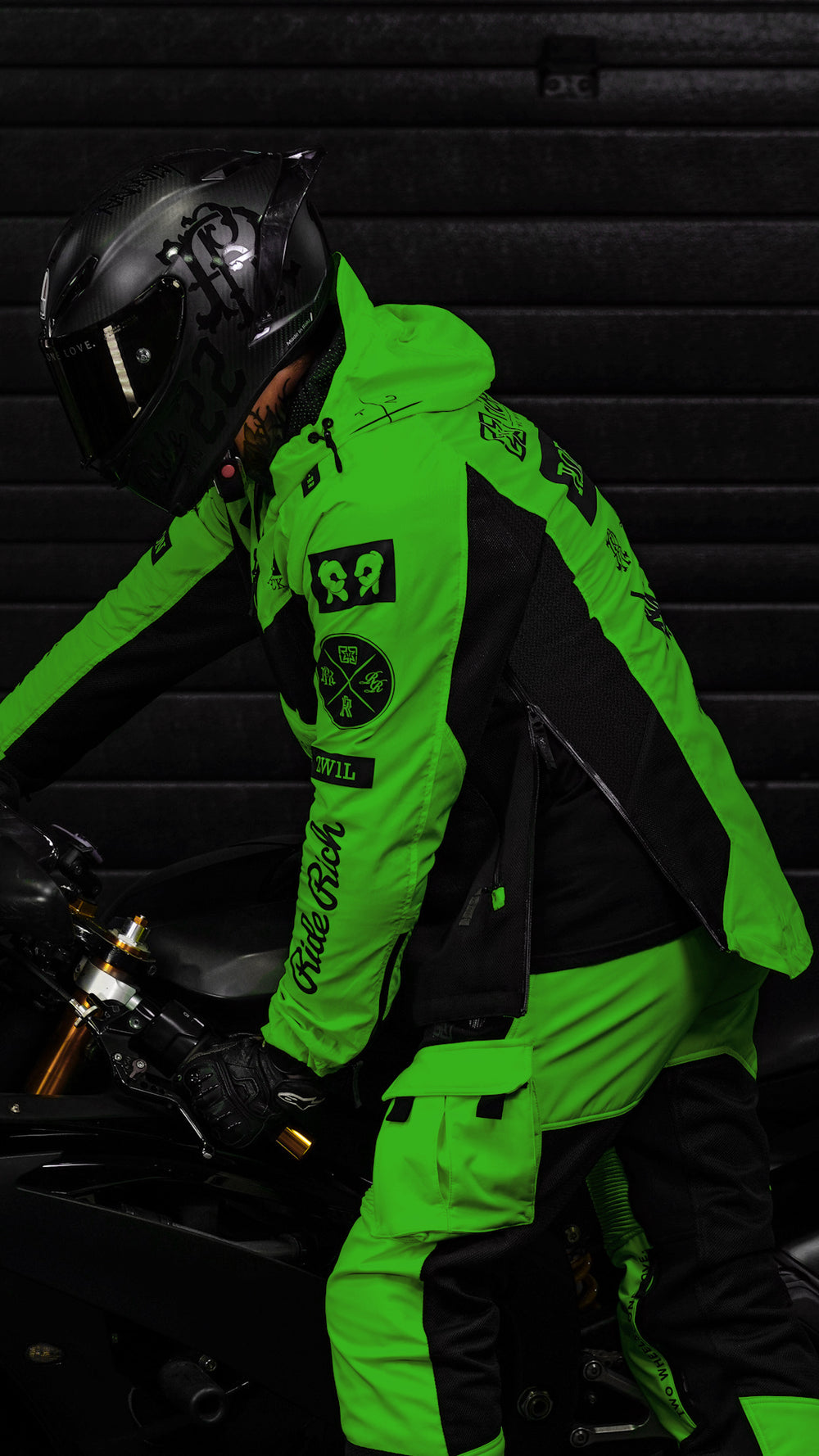 Concord™ V2.Flow™ Mesh Armoured Anorak Jacket {RR GP/Green}