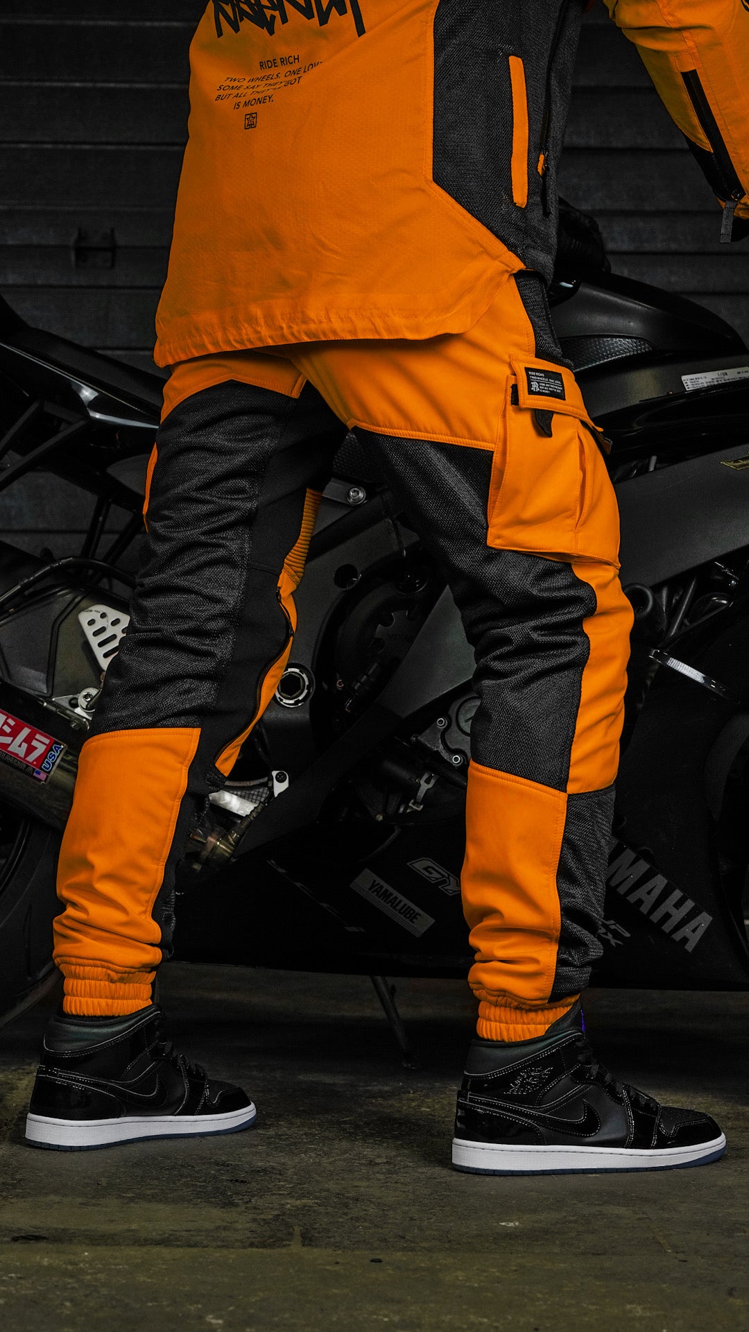 Unit 16™ V2.Flow™ Mesh Armoured Cargo Motorcycle Joggers {Orange}