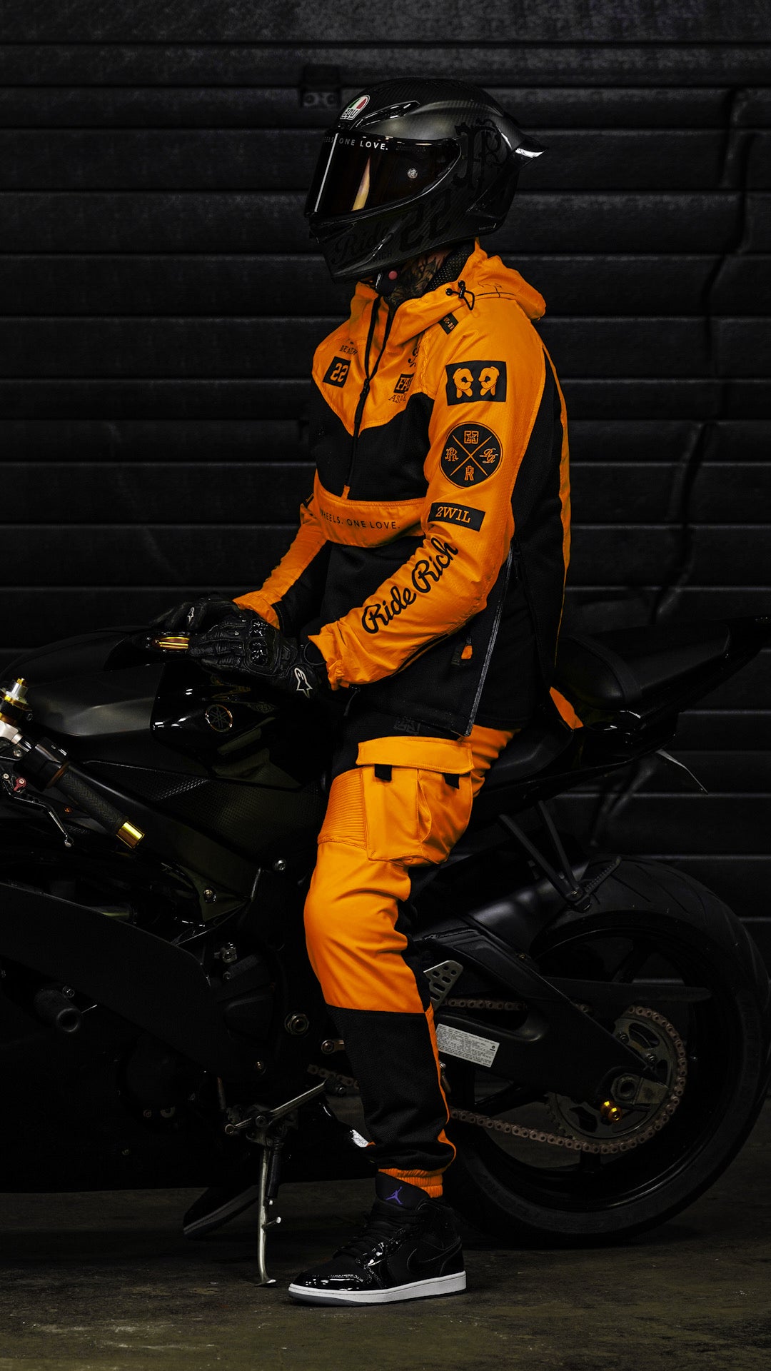 Unit 16™ V2.Flow™ Mesh Armoured Cargo Motorcycle Joggers {Orange}