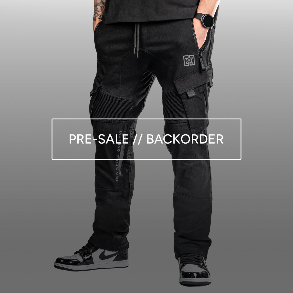 [Pre-Sale // Backorder] Unit 16™ Armoured Denim Cargo Motorcycle Pants {Black}