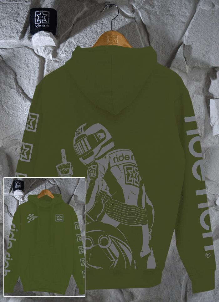 Pursuit of Happiness Pullover Hoodie {Military Green}
