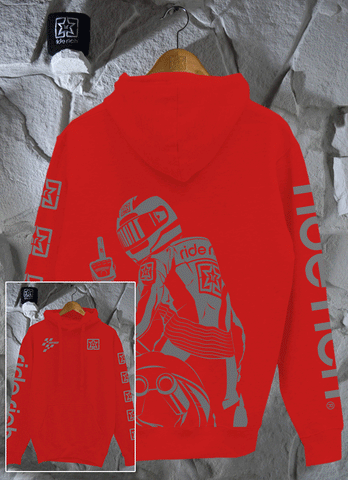 Pursuit of Happiness Pullover Hoodie {Red}