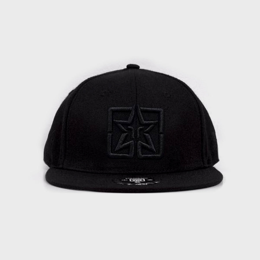 Emblem Snapback {Black on Black}