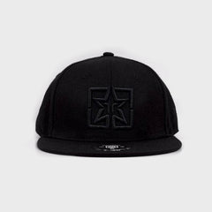 Emblem Snapback {Black on Black}