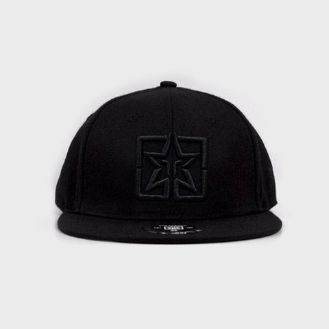 Emblem Snapback {Black on Black}