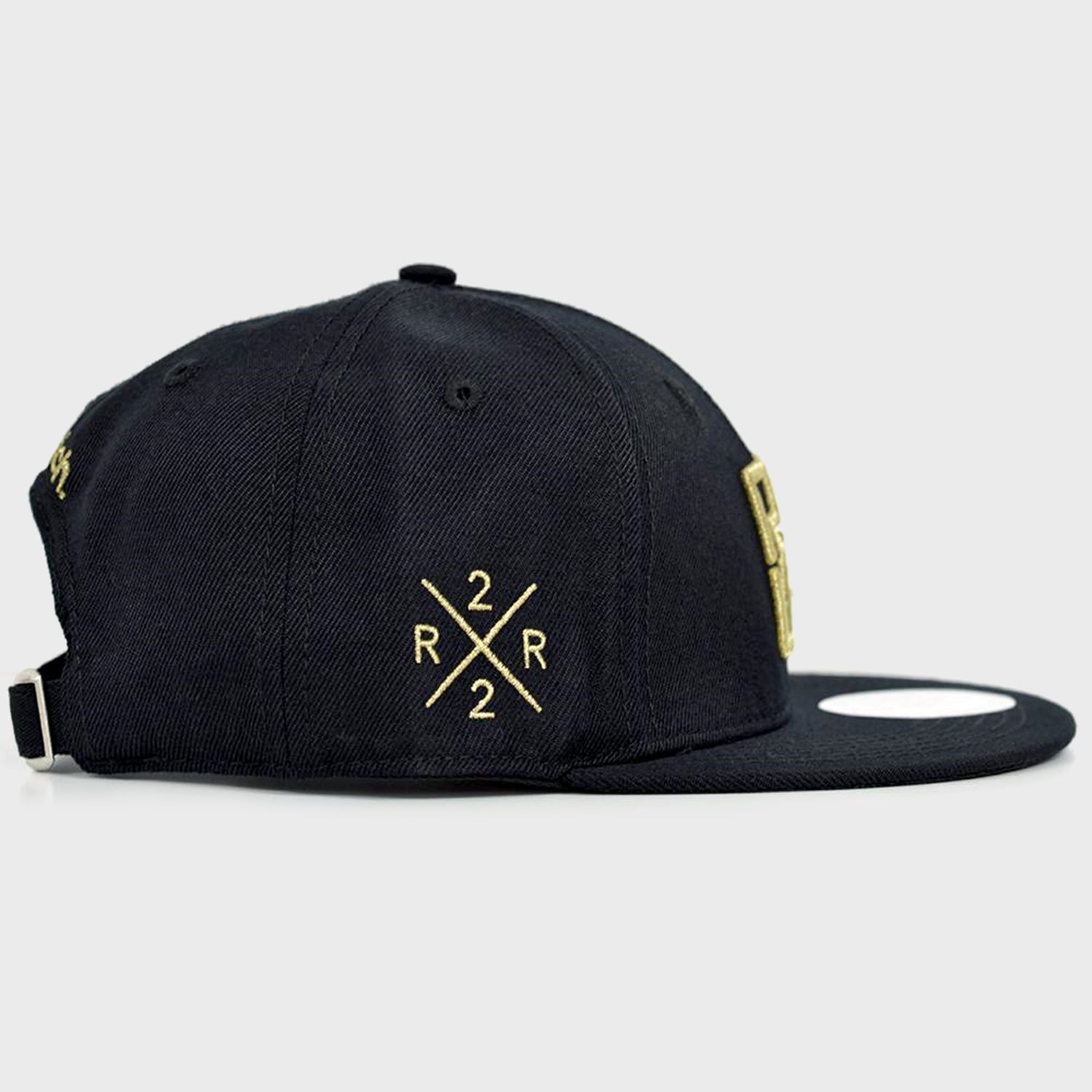 Emblem Snapback {Gold on Black}