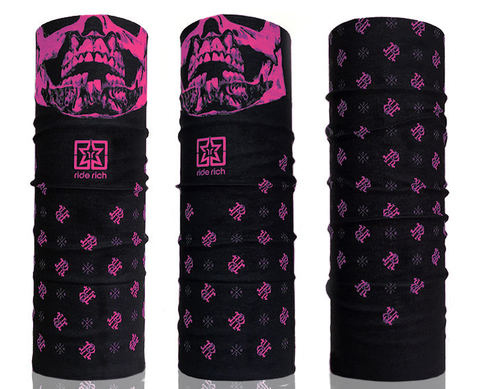 Mutilated Skull Rich Wrap - Pink