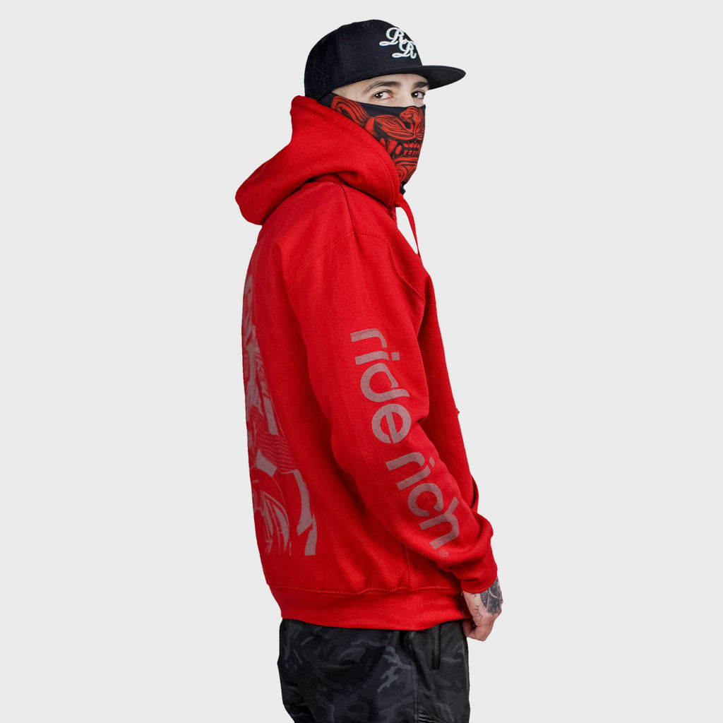 Pursuit of Happiness Pullover Hoodie {Red}
