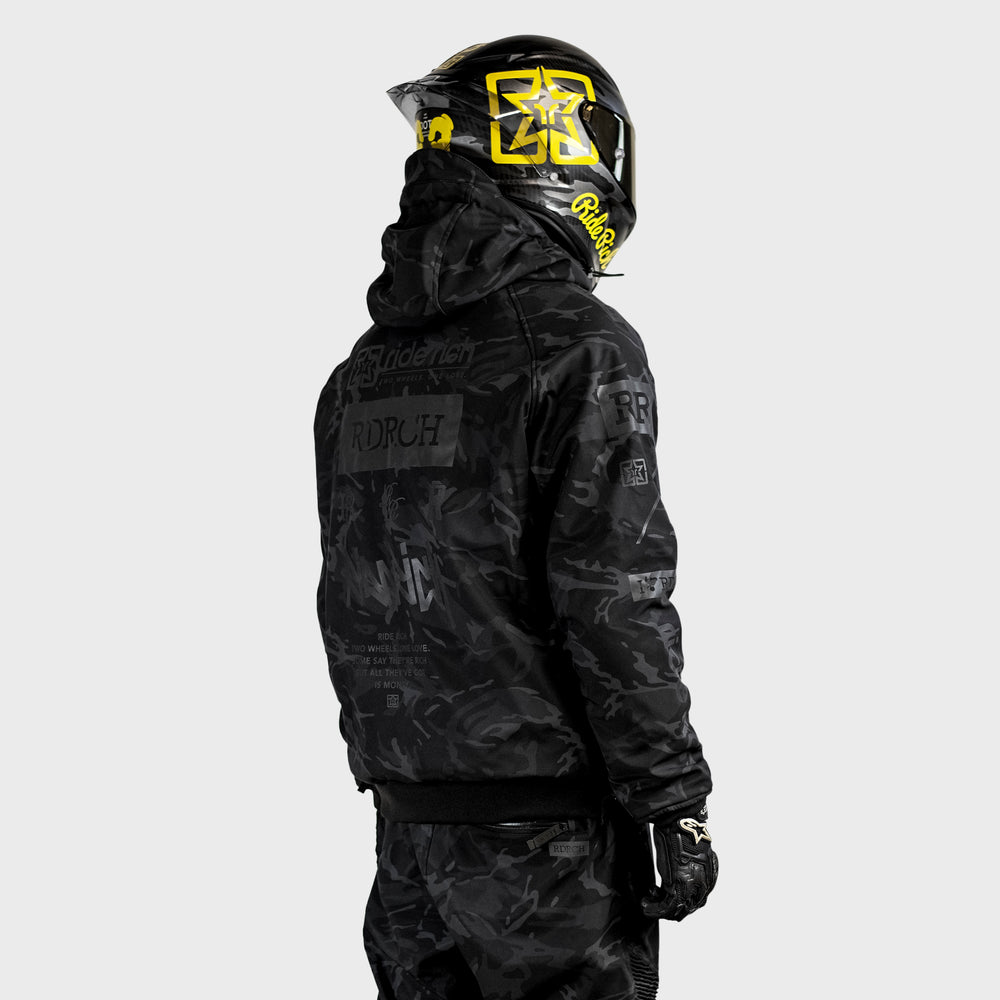 Regency™ Armoured Softshell Hooded Jacket {RR GP/Black Camo}