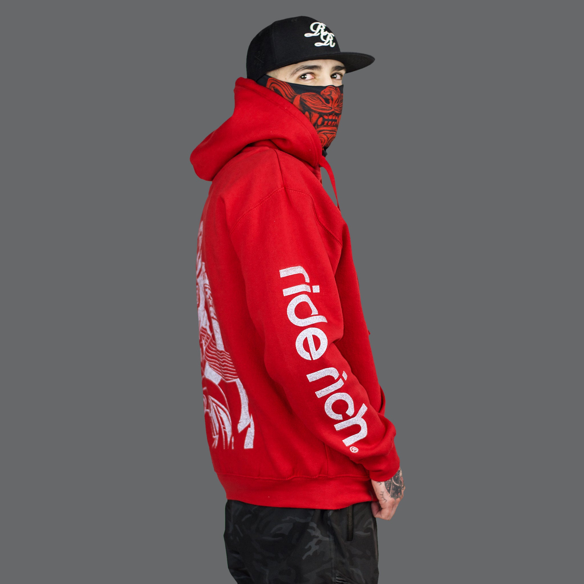 Pursuit of Happiness Pullover Hoodie {Red}