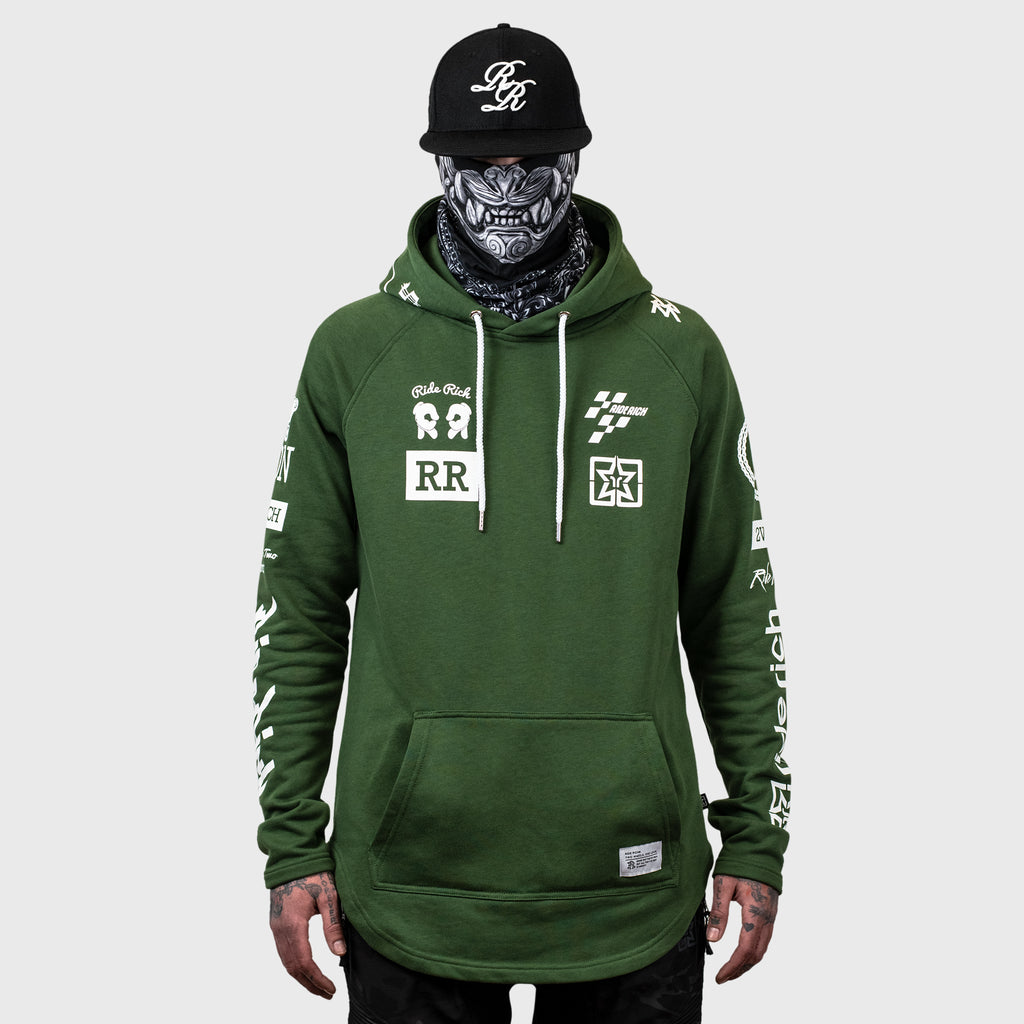 Branded V2 Scoop Pullover Hoodie {Military Green}