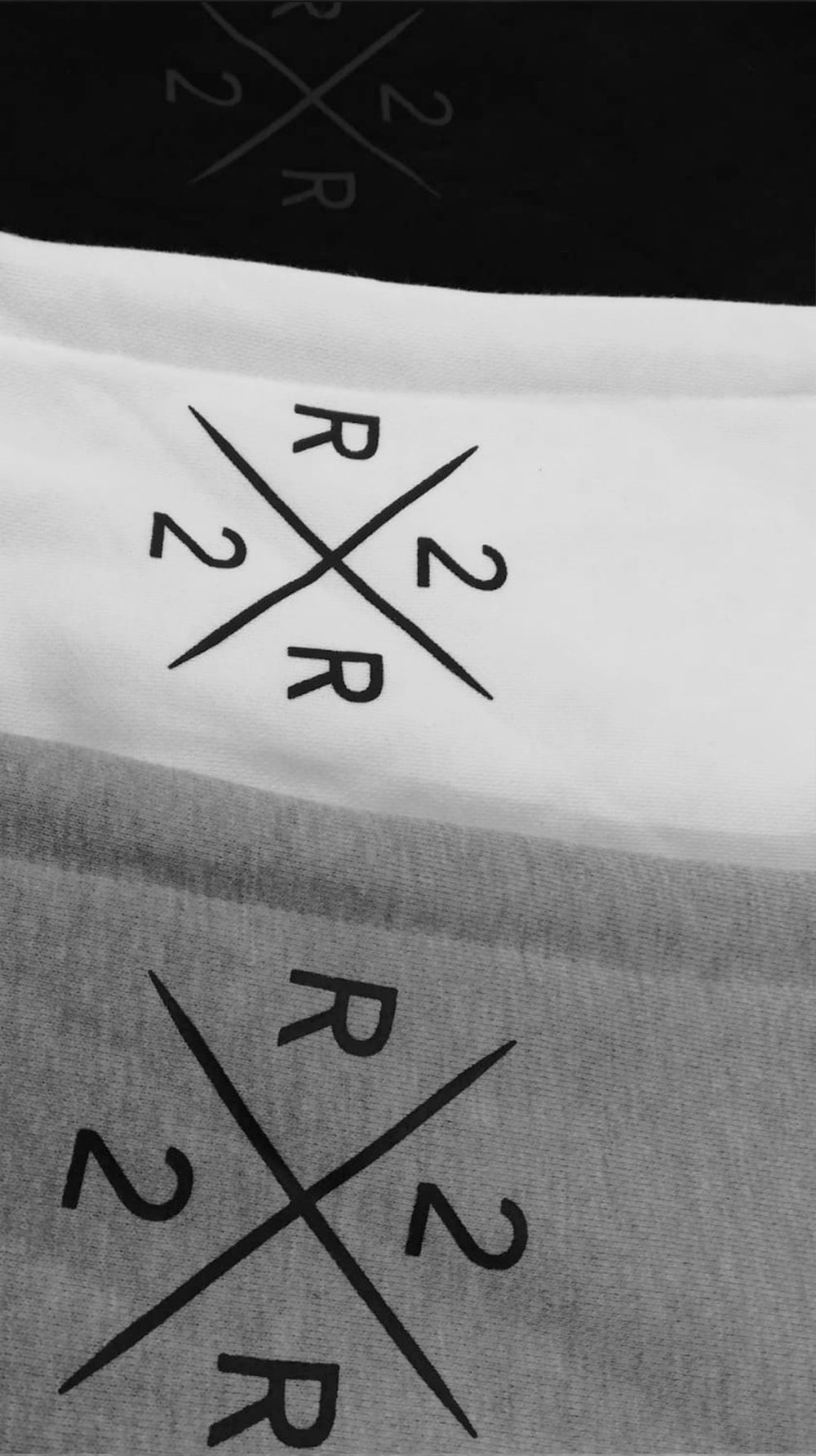 RR GP Scoop Pullover Hoodie {Black on White}