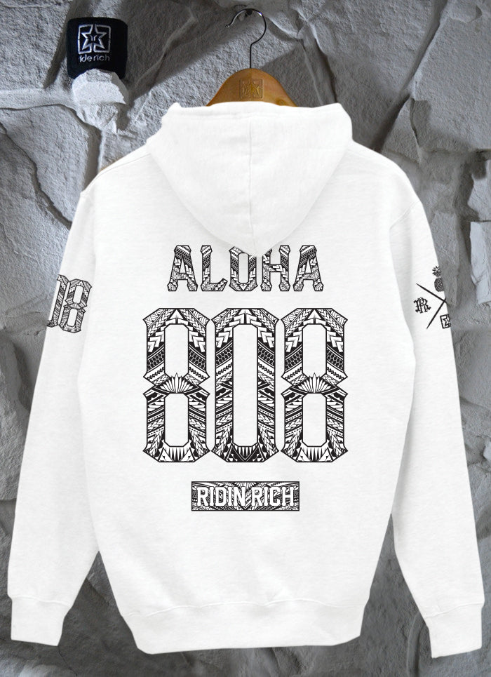 Home Grown 808 Edition Pullover Hoodie {White}