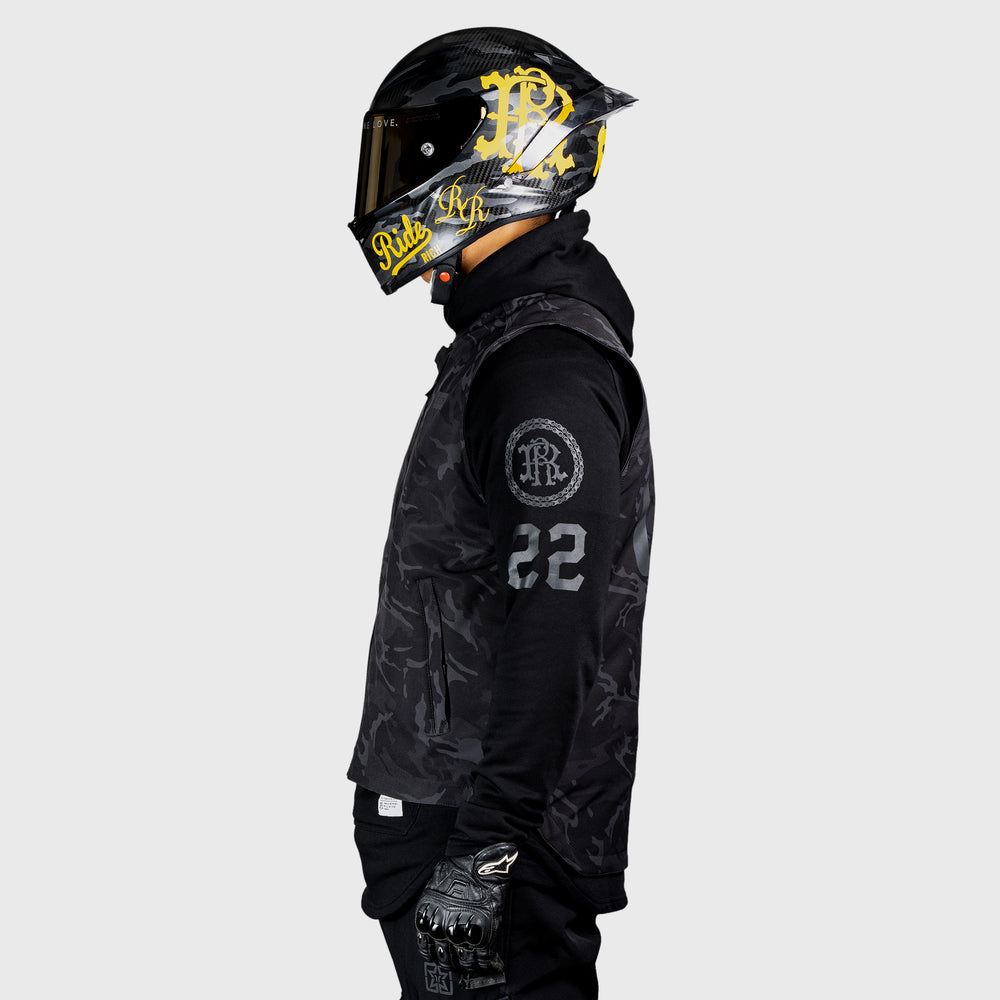 Scarboro™ Armoured Softshell Vest {Black Camo}