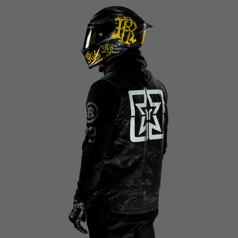 Scarboro™ Armoured Softshell Vest {Black Camo}