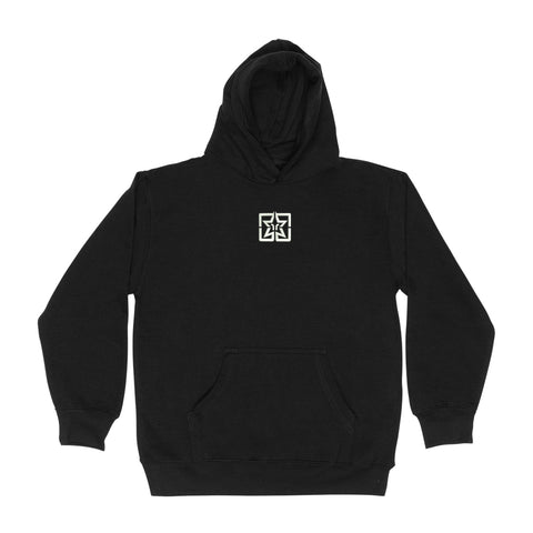 Emblem Embroidered Youth Pullover Hoodie