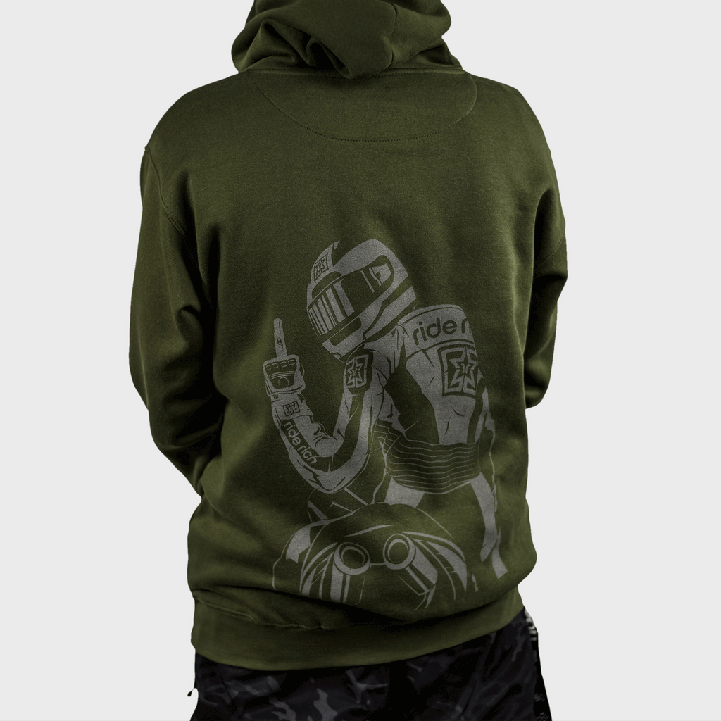 Pursuit of Happiness Pullover Hoodie {Military Green}
