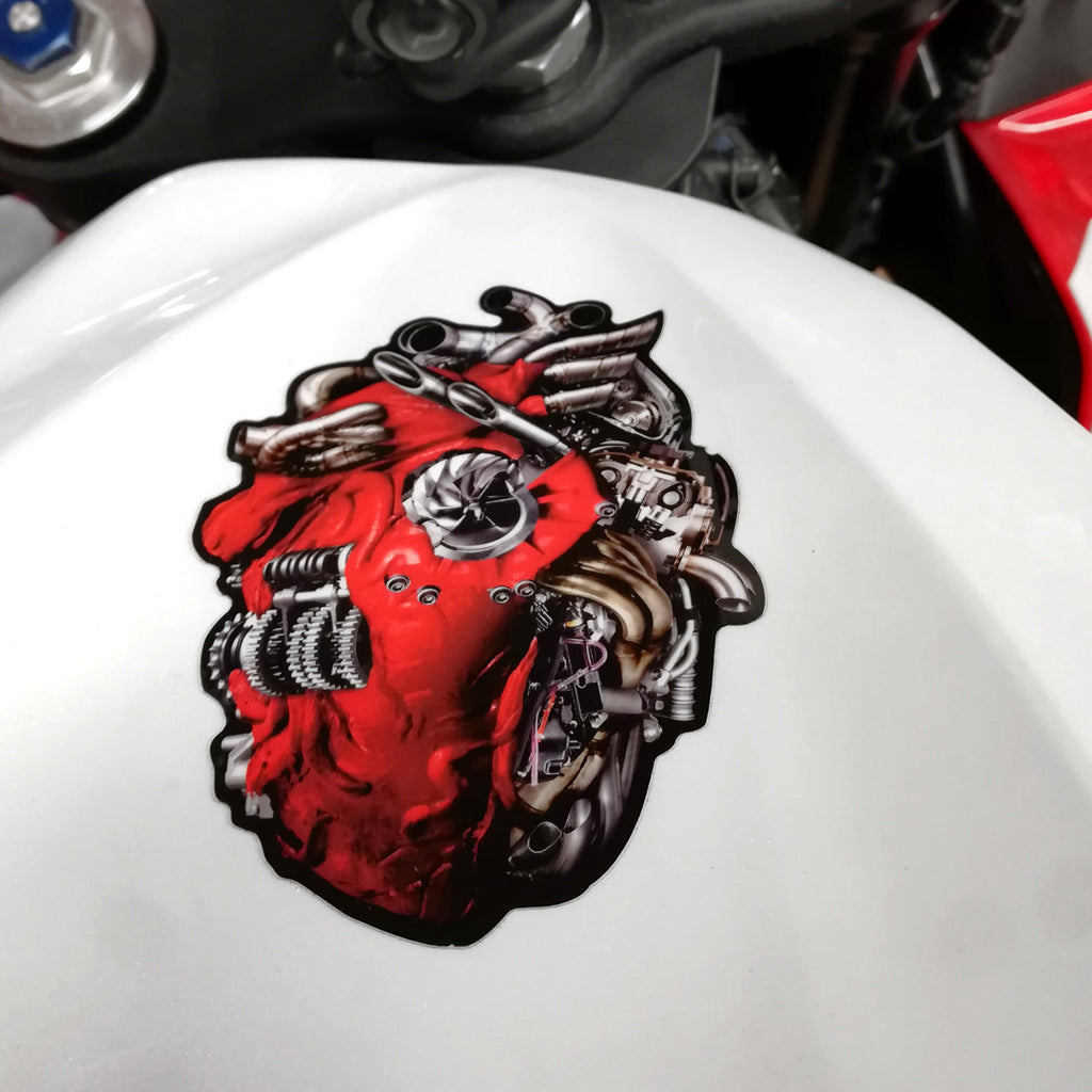 Heart of a Rider Vinyl Sticker