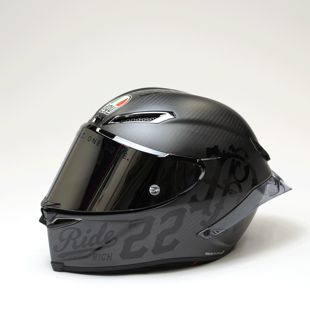 Reflective Ride Rich Helmet Vinyl Decal Kit