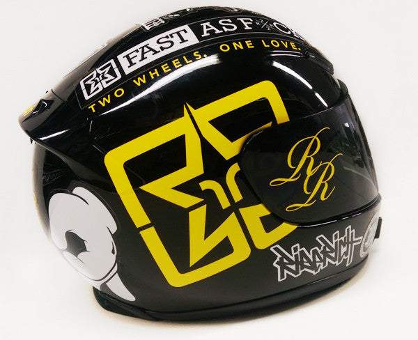 Ride Rich Helmet Vinyl Decal Kit - Custom Motorcycle Decals