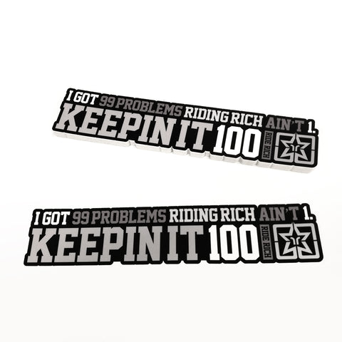 Keepin It 100 Vinyl Sticker