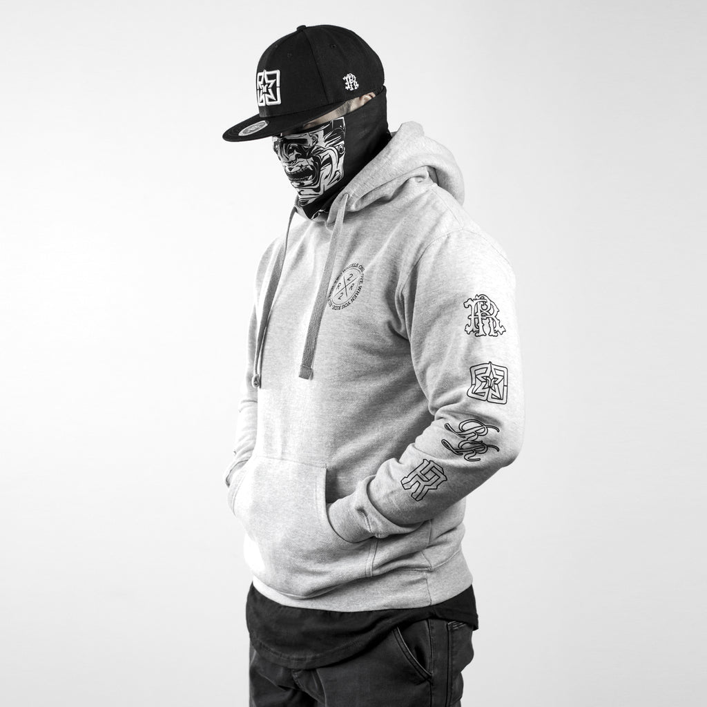 The Motto Pullover Hoodie {Heather Grey}