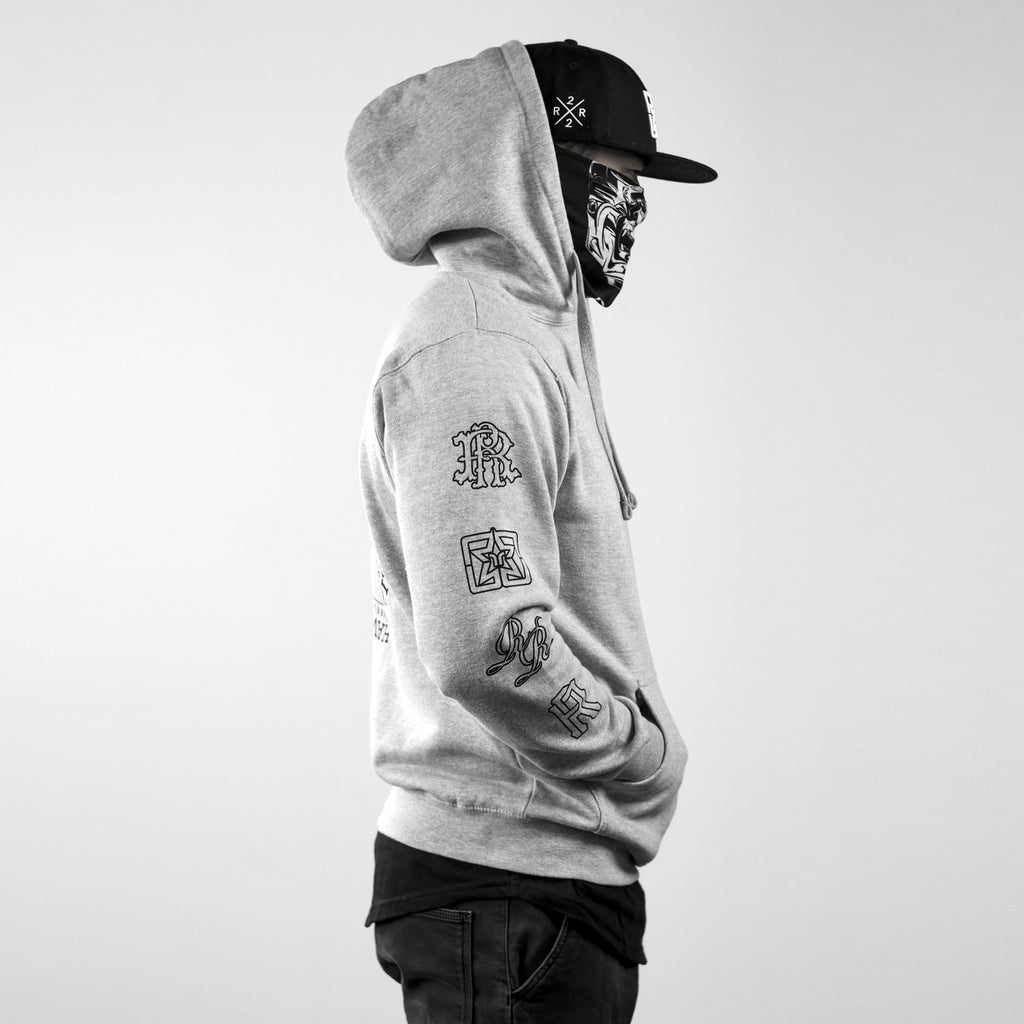 The Motto Pullover Hoodie {Heather Grey}