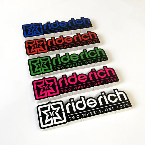 Ride Rich Vinyl Sticker {Black Outline}