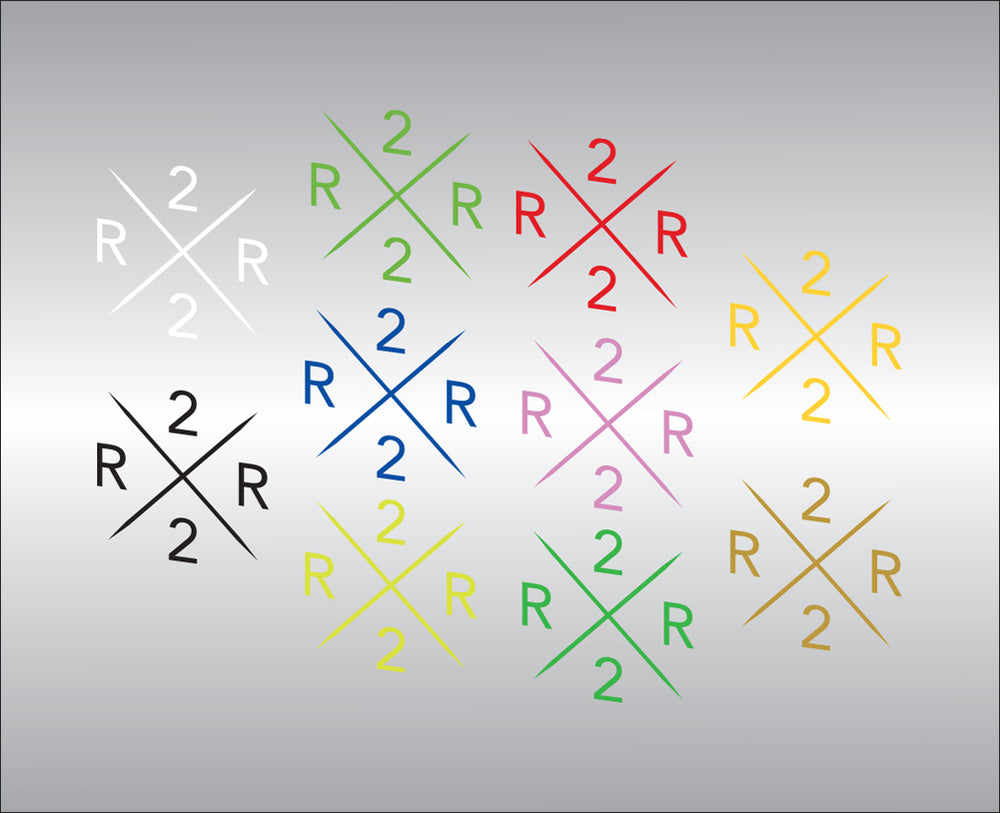 Double R Sticker RRx22 Vinyl Decals - Custom Motorcycle Decal