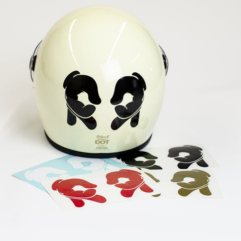 Ride Rich Helmet Vinyl Decal Kit - Custom Motorcycle Decals