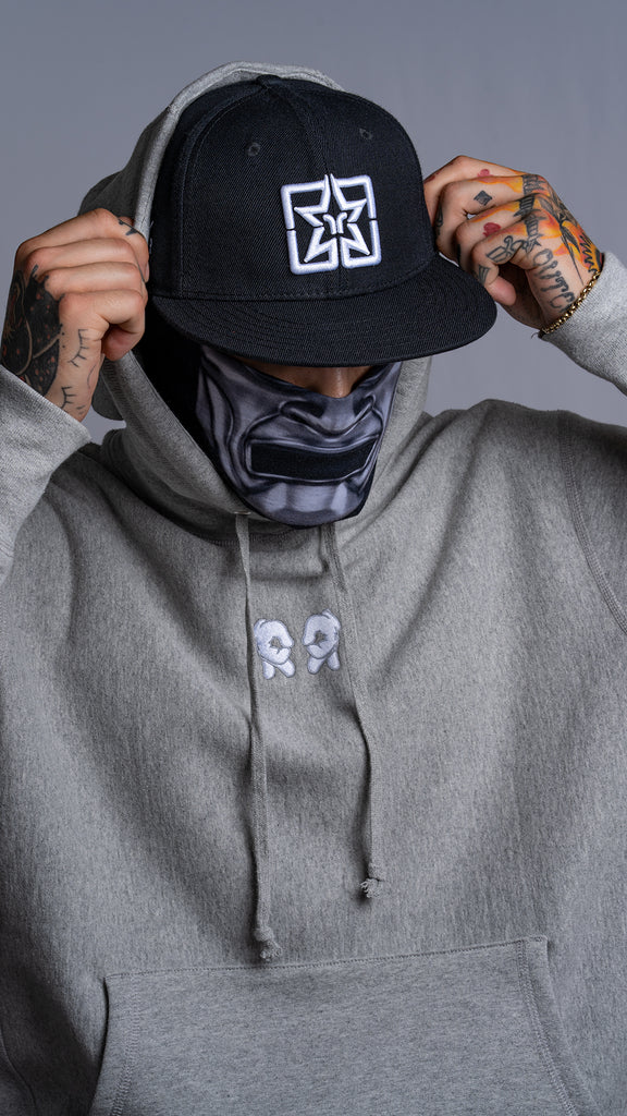 Rep Life On Two Embroidered Pullover Hoodie {Heather Grey}
