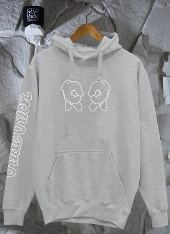 Rep Life On Two {Outline} Pullover Hoodie {Heather Grey}