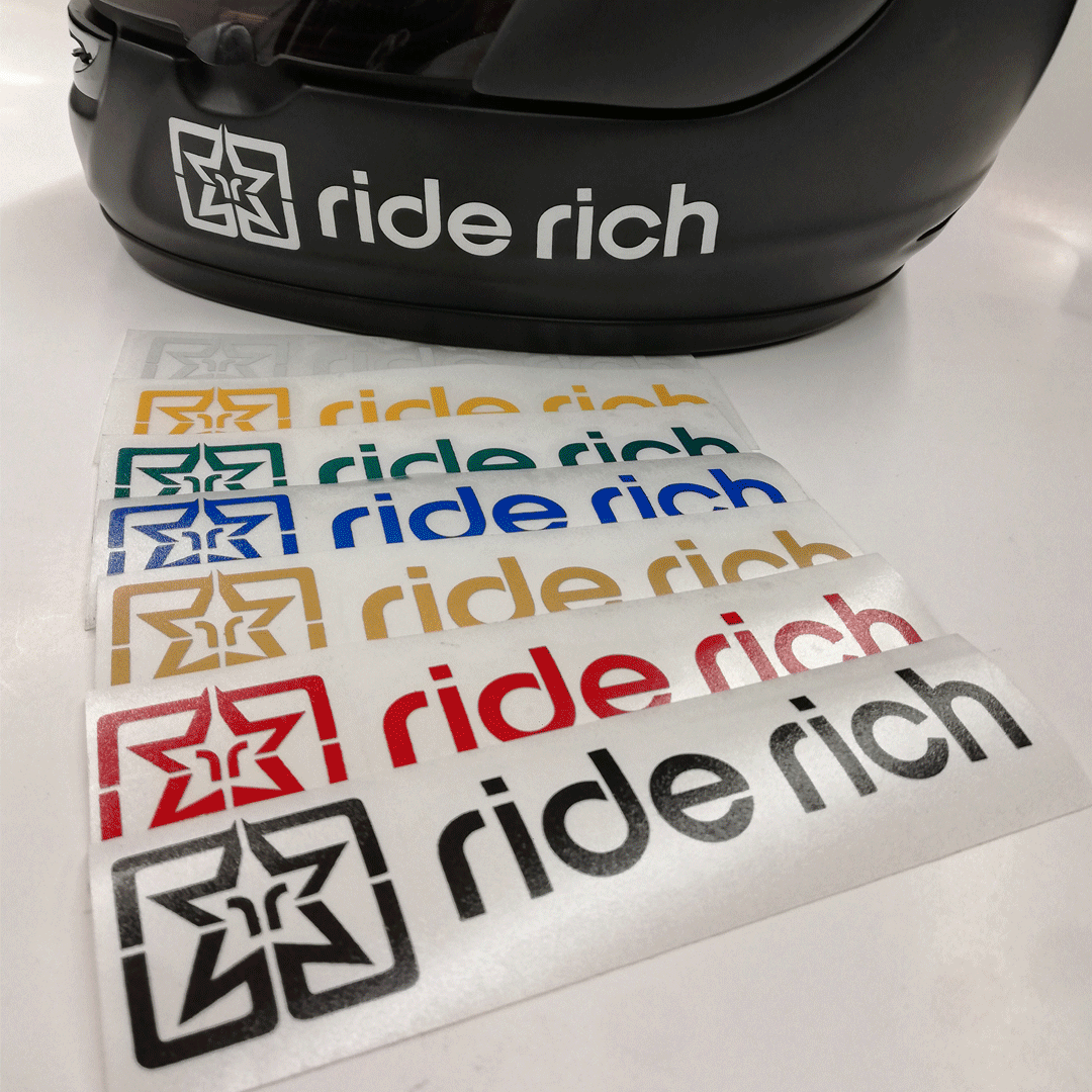 Ride Rich Reflective Vinyl Decal