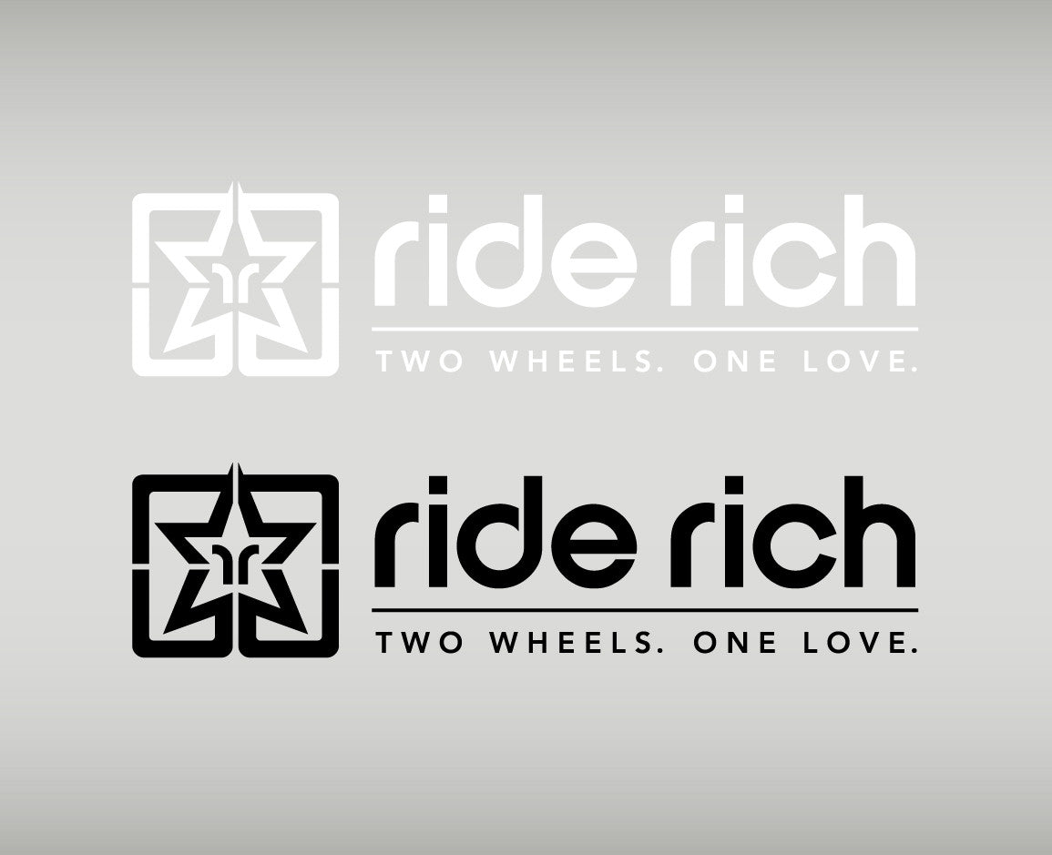 Ride Rich 2W1L Vinyl {Medium} - Custom Motorcycle Decal