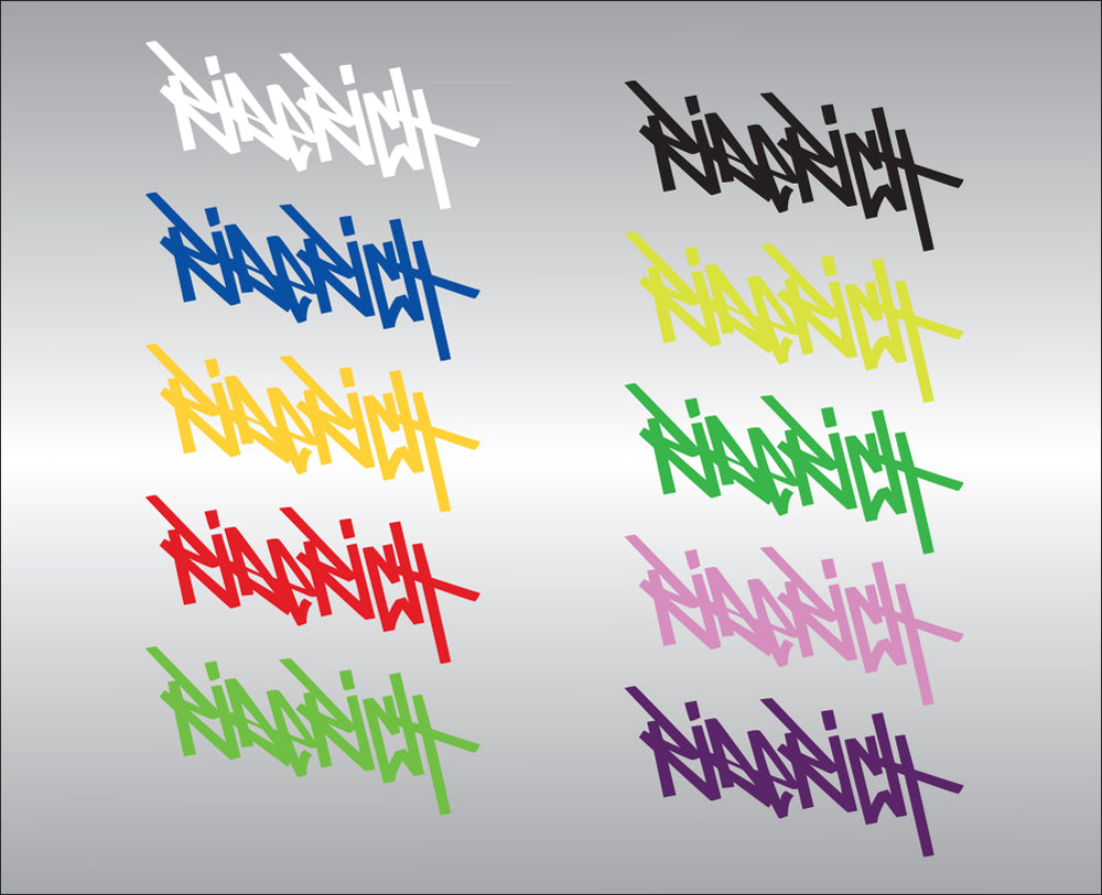 Ride Rich Tag Vinyl Decal Custom Motorcycle Decals