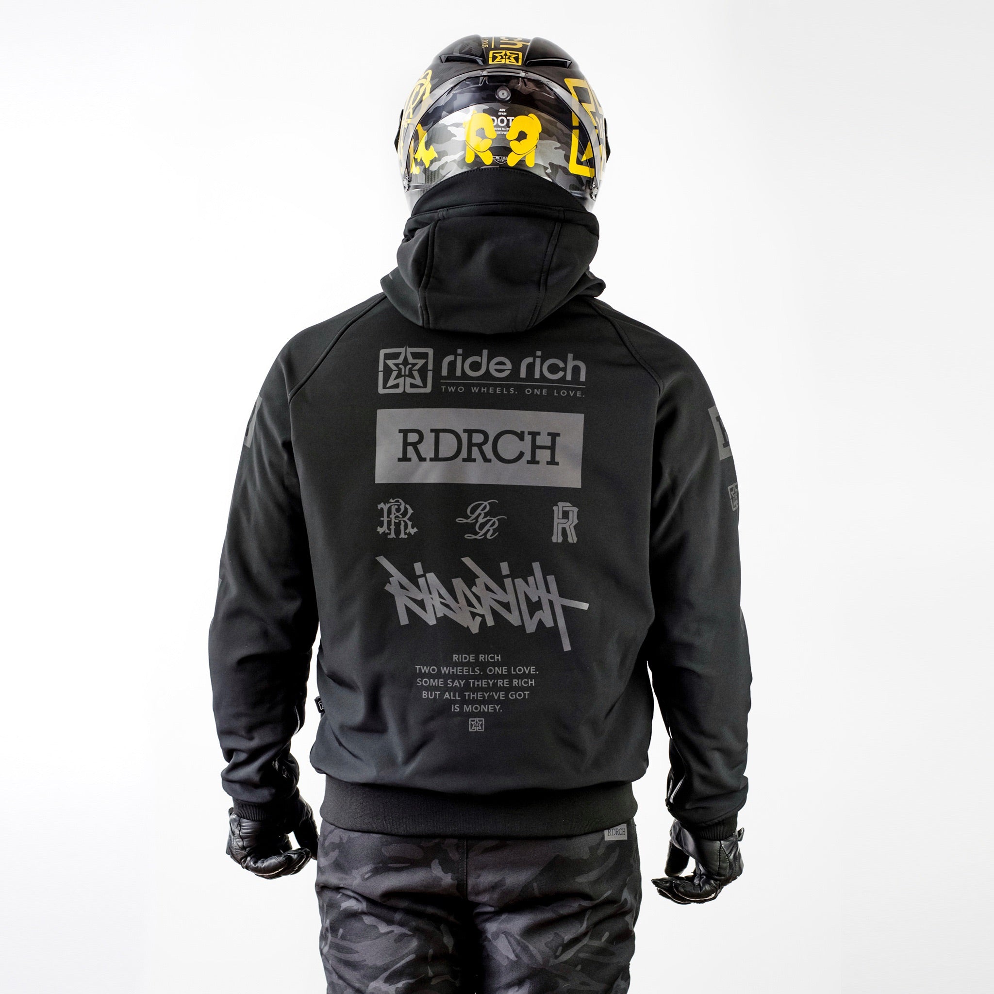 Regency™ Armoured Softshell Hooded Jacket {RR GP} | Ride Rich