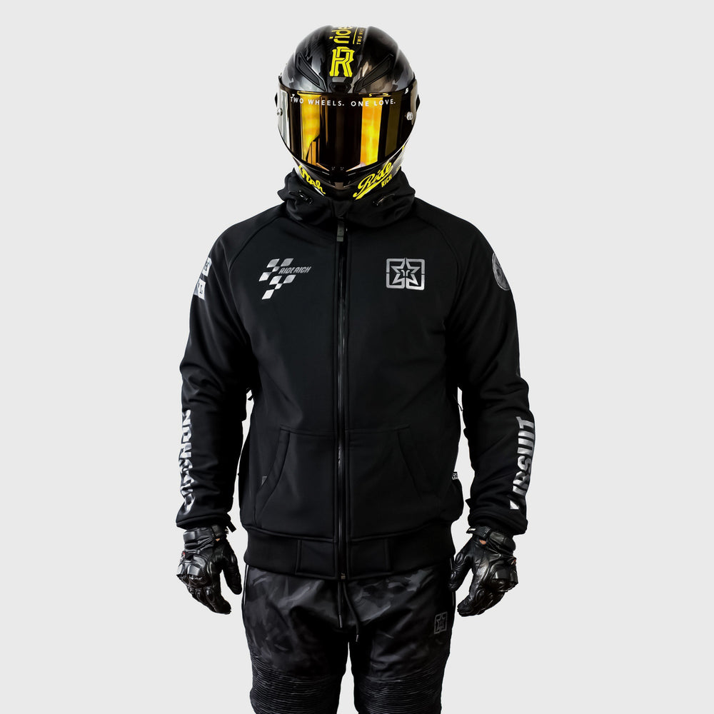 Regency™ Armoured Softshell Hooded Jacket {Pursuit/Black}
