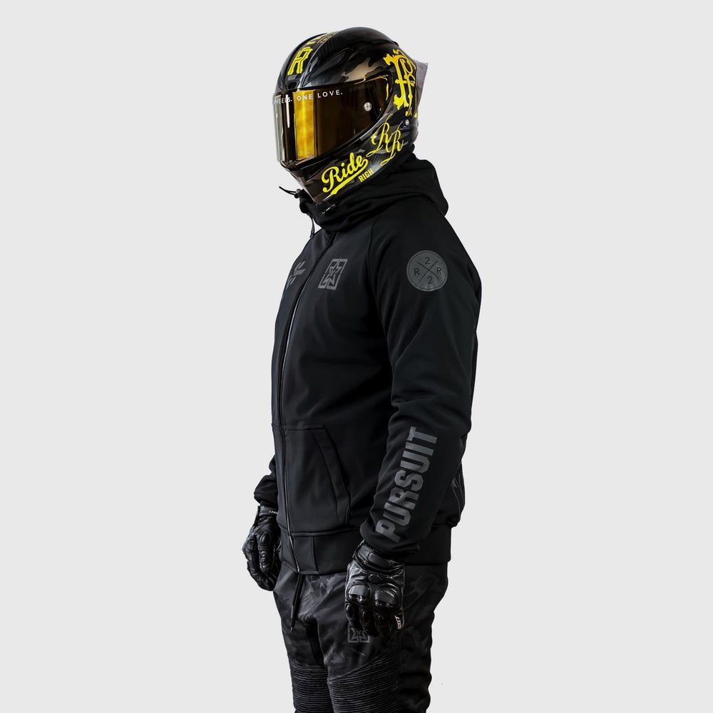 Regency™ Armoured Softshell Hooded Jacket {Pursuit/Black}