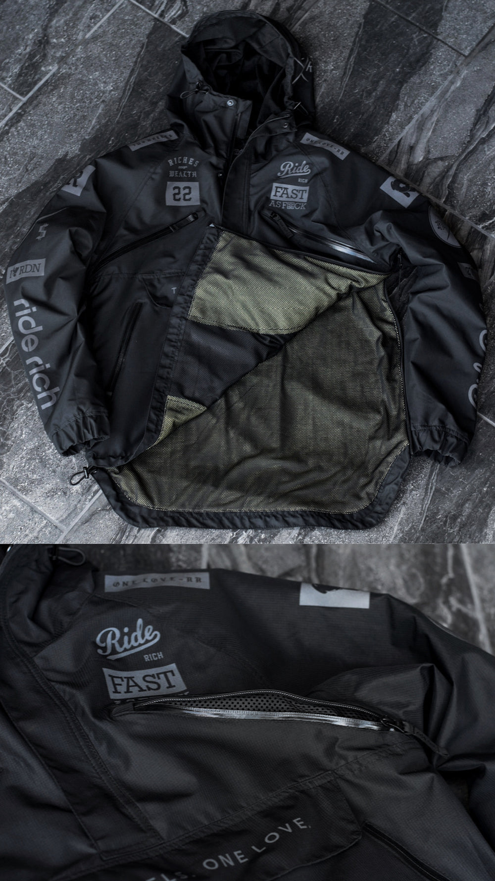 Concord™ Armoured Anorak Jacket {RR GP/Black}