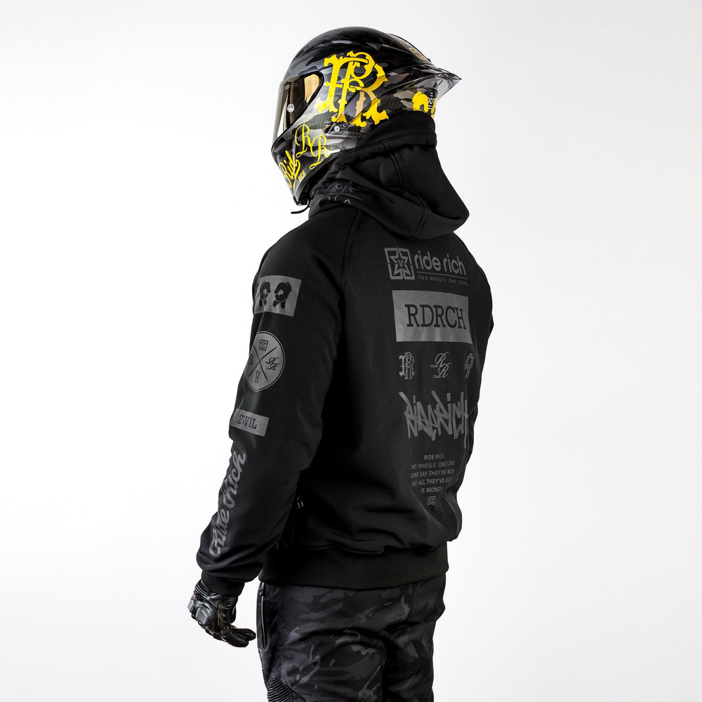 Regency™ Armoured Softshell Hooded Jacket {RR GP/Black}