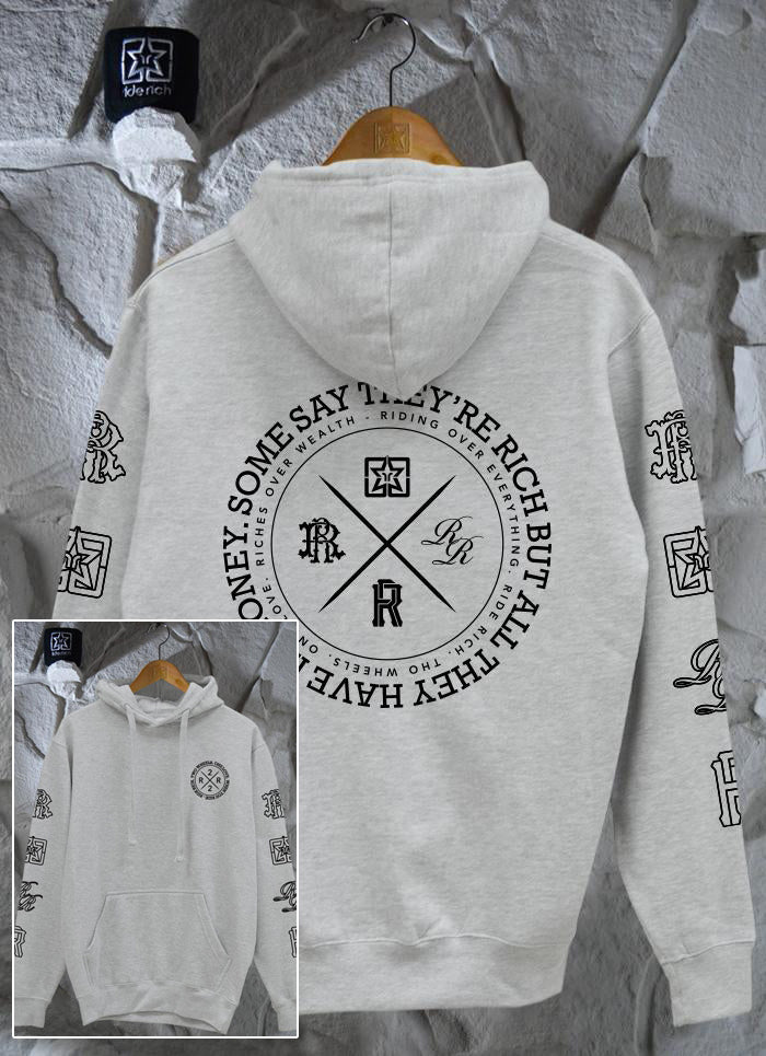The Motto Pullover Hoodie {Heather Grey}