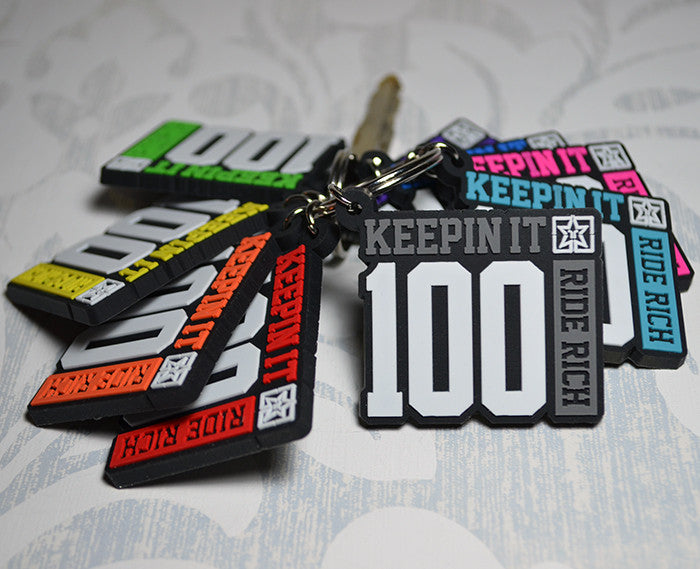 Keepin' It 100 Keychain View 1 - Motorcycle Accesories