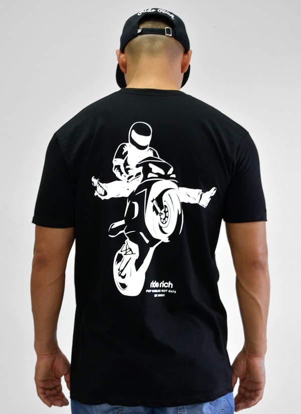 RR Stay Up Tee View 3 - Motorcycle T-shirt